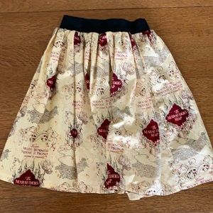 Harry Potter Marauder’s Map Custom Skirt